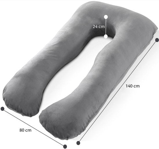 EL Life Umstandskissenbezug - Bezug für U-Form, Minky, 140x80 cm