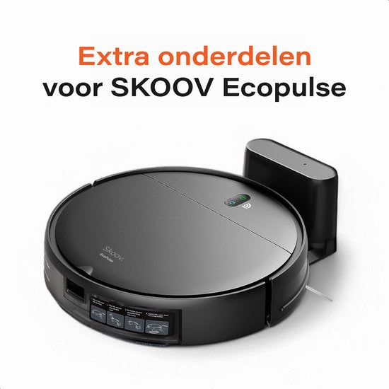 Ecopulse-Zubehör – 2x Wischpad – 2x Bürste – 2x Filter – Staubsaugerroboter – Skoov