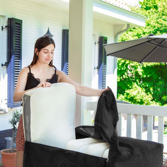VONROC Premium-Aufbewahrungsbeutel für Lounge-/Gartenset-Kissen - 75x75x90cm - Für 6 bis 8 Kissen