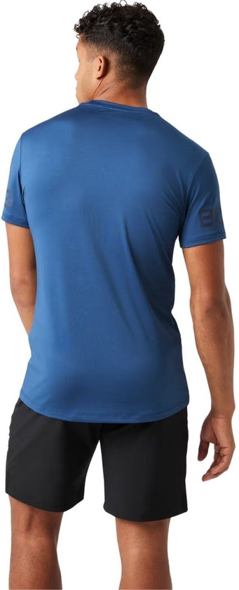 Björn Borg Sportshirt für Herren, kurze Ärmel – Weiß – Recyceltes Polyester – Größe L