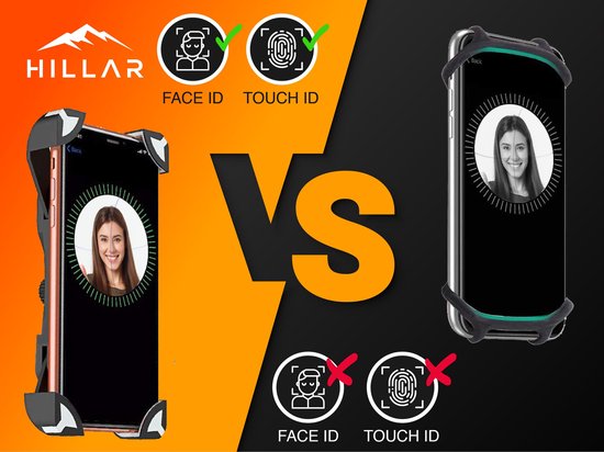 Hillar - Handyhalterung Fahrrad Universal - Smartphone-Halterung - schwarz