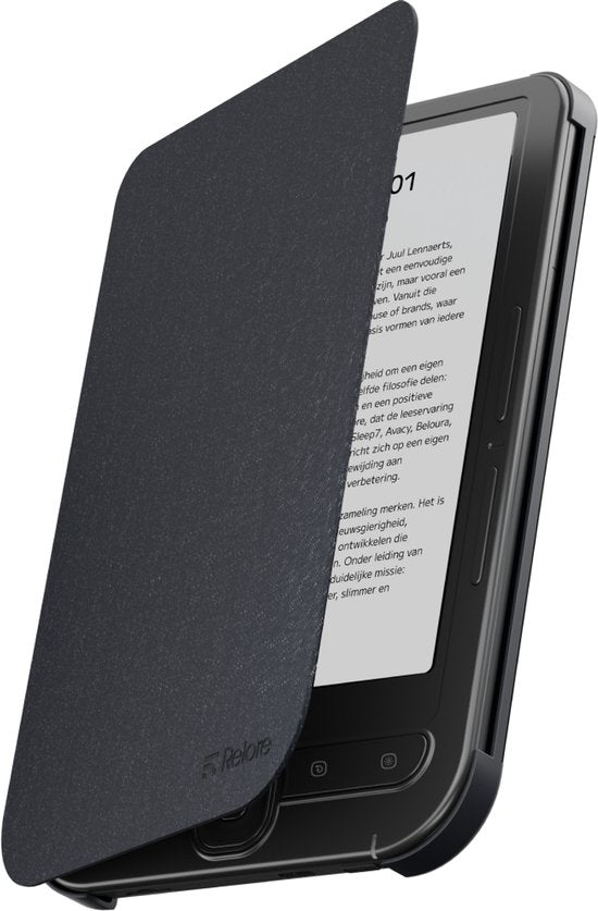 Relore E-Reader-Hülle – Passend für das Modell Relore One – Displayschutz – Schutzhülle – Schwarz