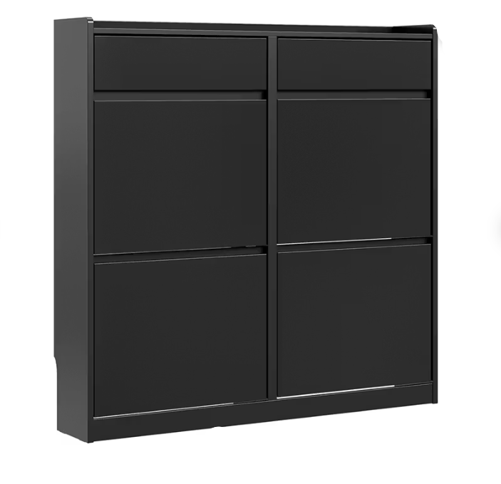 SoBuy Schuhschrank FSR169-SCH – Schlanke Ausführung – 19 x 98 x 95 cm – Schwarz