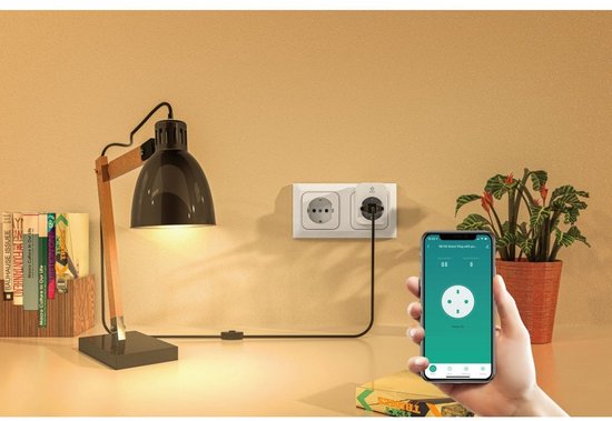 R6118 4er-Pack – Intelligenter Stecker mit Zeitschaltuhr und Energiezähler – Kompatibel mit Alexa und Google Assistant