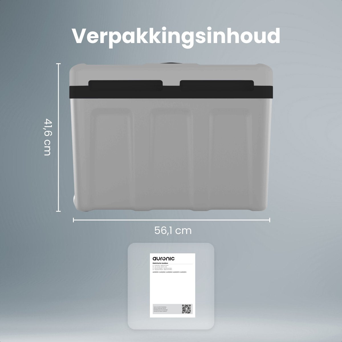 Auronic elektrische Kühlbox - 40L - Kühlung und Heizung - 12V/230V - tragbar