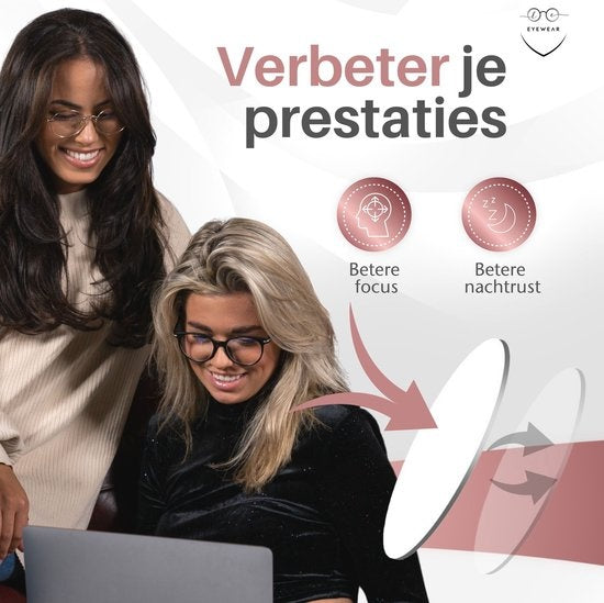 LC Eyewear Computerbrille - Blaulichtbrille - Blaulichtbrille - Displaybrille - Metall - Unisex - Rose Gold