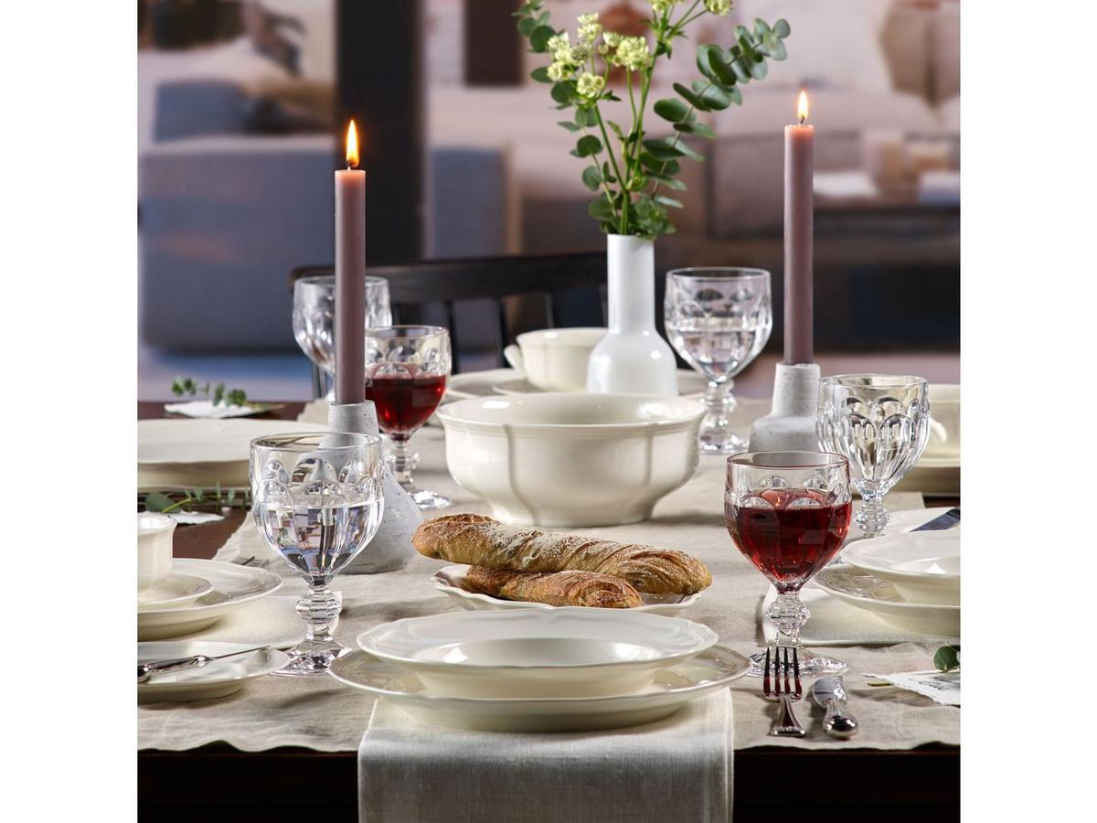 Villeroy Boch Manoir Essteller – Ø 26 cm – 6er-Set – Weiß