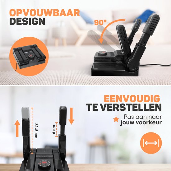 Vulpes Goods® Tech Schuhtrockner & Schuherfrischer - Mit Ozon - Inkl. 10 Schuherfrischer - PRO V2 Version