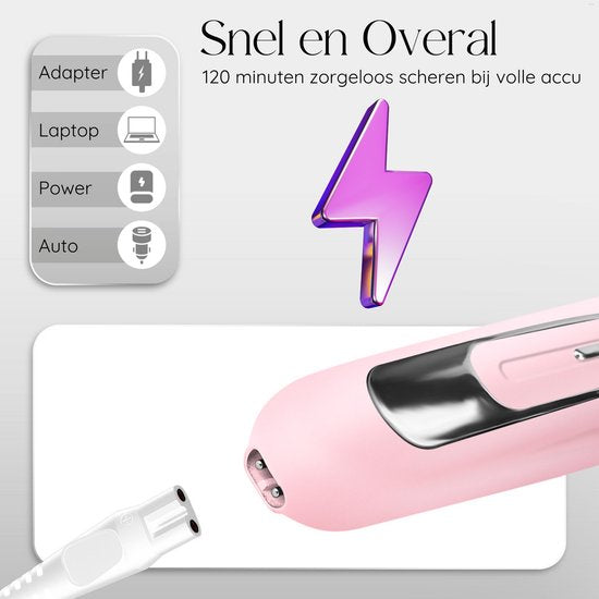 Sansbeauté® 7 in 1 Ladyshave für Frauen - Gesicht - Achseln - Beine - Epilierer - Trimmer für Frauen & Damen - Bikini-Trimmer Damen - Rasierer Frau