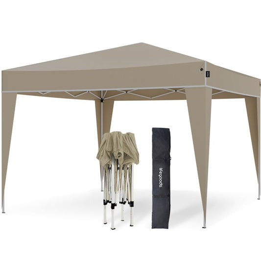 LifeGoods Partyzelt - Wasserdicht & UV-beständig - 300 x 300 x 320 cm - Beige