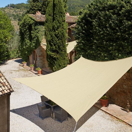tectake - Quadratische Markise 540 x 540 x 540 cm - 402607