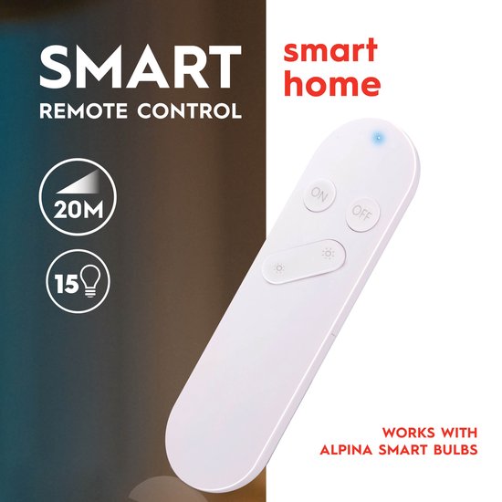 alpina Smart Home - Smart Remote Control - für alpina Smart Lamps - Dimmen - Ein/Ausschalten - bis zu 15 Lampen