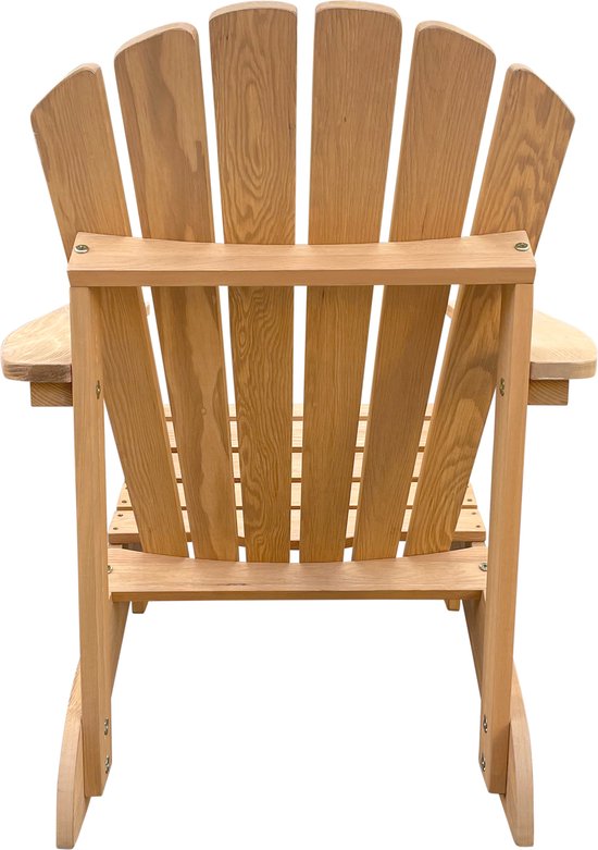 AXI Carmen Adirondack-Stuhl Braun – Lounge-Stuhl aus Holz mit Armlehnen – Hohe Rückenlehne – 90,5 x 78,4 x 93 cm