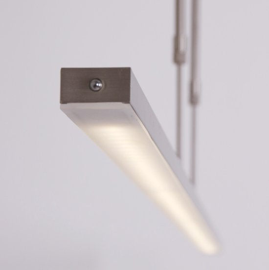 Steinhauer Zelena LED Hängeleuchte – Dimmbar – Stahl – 122 x 8 x 82–117 cm (LxBxH)