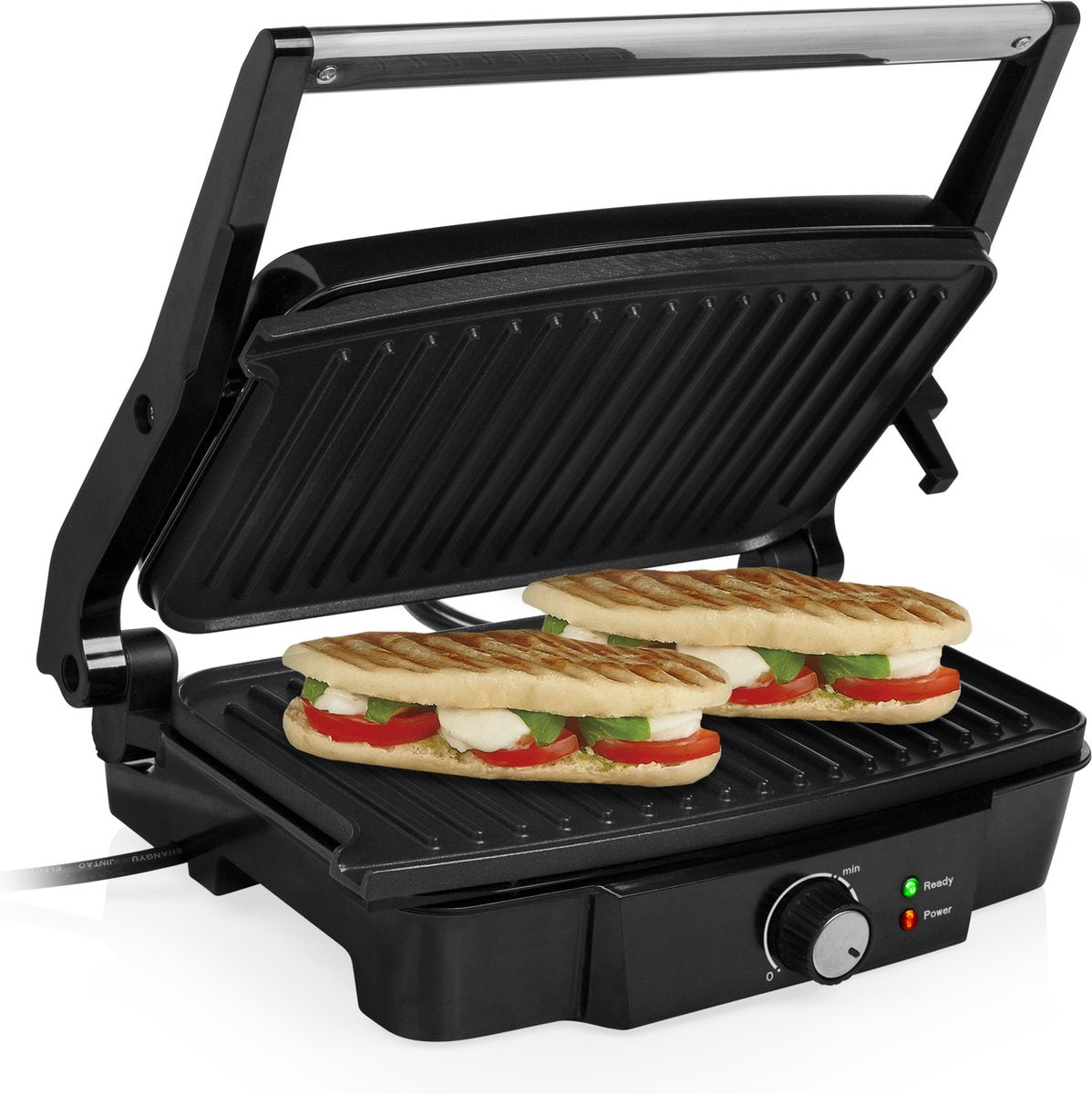 Tristar PD-4958B Kontaktgrill – 1000 W – 23 x 14,5 cm – Schwarz