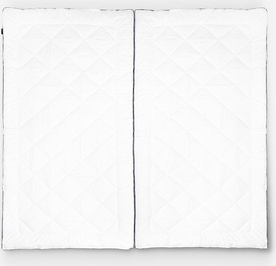 SoulsnoozeÂ® - Luxuriöse 4-Jahreszeiten-Bettdecke 240 x 220 - Doppelbettdecke - Partnerbettdecke - Verstellbar pro Seite - 30 Tage Probeschlafen - Hotelqualität - Anti-Allergie - Sommer- & Winterbettdecke