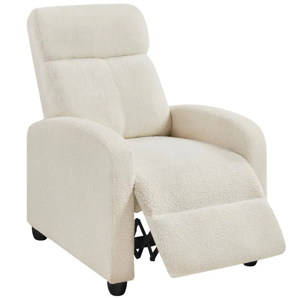Yaheetech Relaxsessel, TV-Sessel mit Schlaffunktion, Weiß