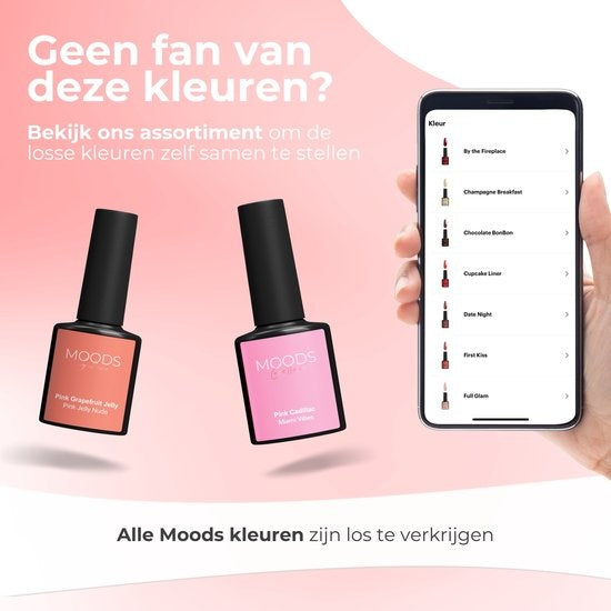 Moods Gellac 6-teiliges Set - Gel-Nagellack - 8ML - Little Bakery Edition - Nägel - Gel Polish Starter Pack - Chic Colours
