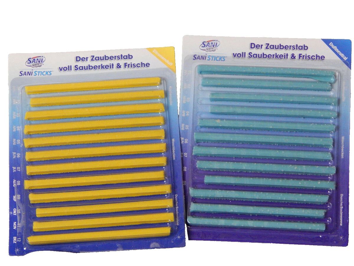 Sani Sticks Abflussreiniger 48 Stück – Enzyme – Gegen Fett und Speisereste – Frischer Abfluss