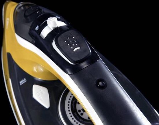 MediaShop Phoenix Gold® Free Flight Dampfbügeleisen Gold, Schwarz 2400 W