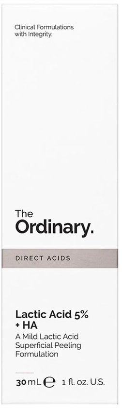 The Ordinary Lactic Acid 5 % + HA 2 % – Gesichtspeeling-Serum für empfindliche Haut
