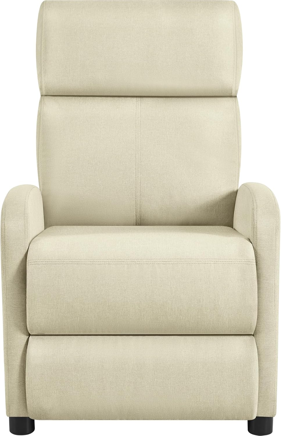 Yaheetech Relaxsessel TV-Sessel – 87 x 61,5 x 99 cm – Verstellbare Fußstütze – Beige