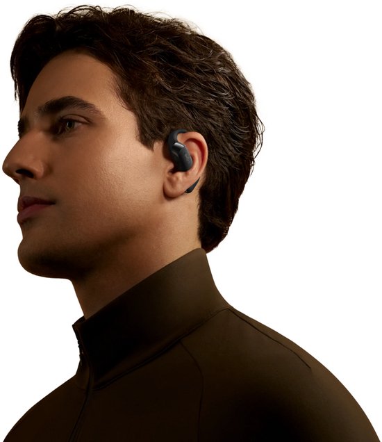 Shokz OpenFit 2 Open-Ear-Sportkopfhörer – Kabellose Ohrhörer – Schwarz