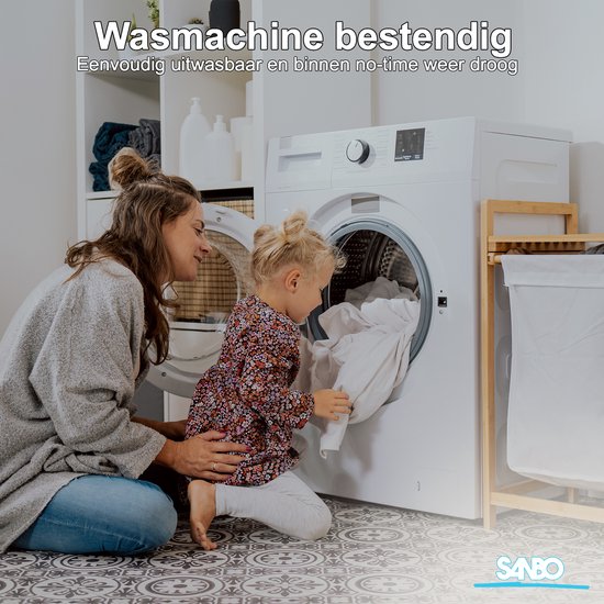 Sanbo Electric Blanket - 2 Personen - 150 x 160 cm - Maschinenwaschbar - Unterbett - 7 Stufen - Mit Eckschlaufen