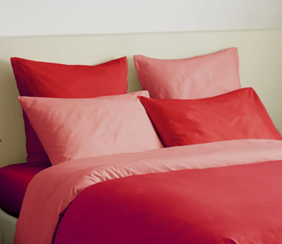 Univers Décor – Bettwäscheset „Honeycomb“ – 240 x 220 für Doppelbetten von 140 bis 160 cm – Wabenmuster „Schnee“
