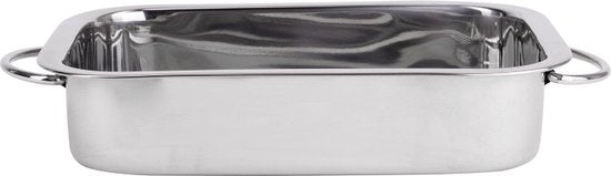 Renberg Lasagneform - Backform - Edelstahl - 32 x 23 x6,3CM -4 Liter