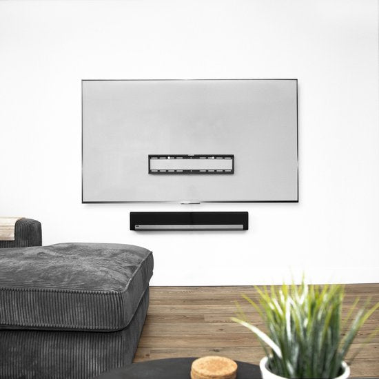 VONROC TV-Halterung - Feste TV-Wandhalterung für 37 bis 85 Zoll - Universal bis zu 60 kg. - Inkl. Befestigungsmaterial