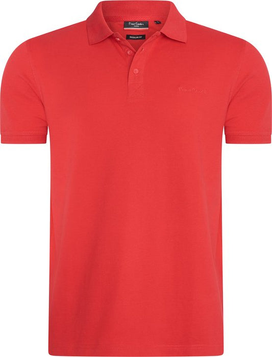Pierre Cardin - Herren SS Klassisches Polo - Rot - Größe XXL