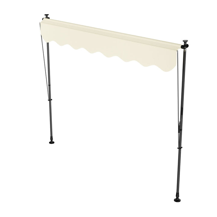 Juskys Sonnendach - 250 x 120 cm - Wasserabweisend und UV-beständig - Beige