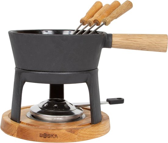 Boska Fondue Set Pro - Käsefondue - 1,2 L - Für jedes Kochfeld - Inkl. vier Fonduegabeln