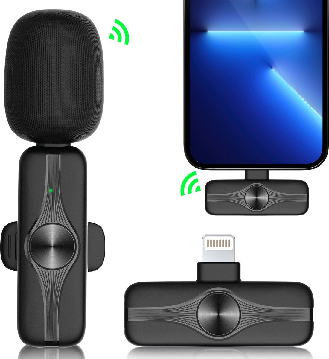 MATTIÂ® - Drahtloses Mikrofon - Mikrofon iPhone - Bluetooth-Mikrofon - Krawattennadel - Lightning