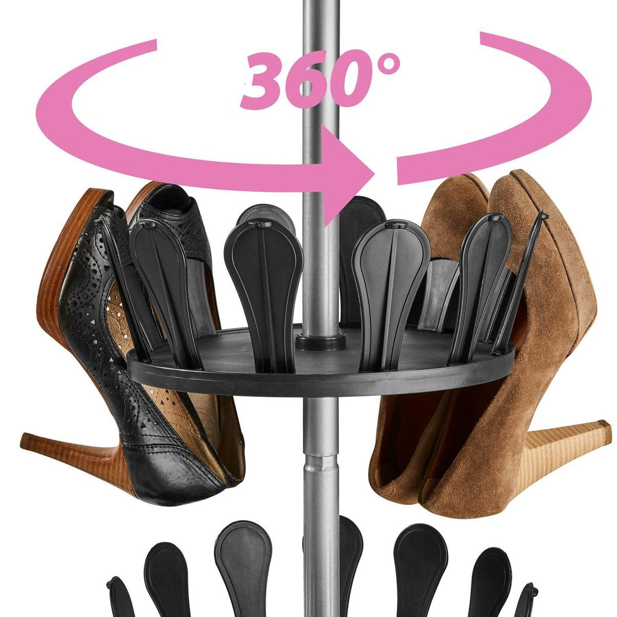 tectake - Schuhkarussell - für 96 Schuhe - 402645