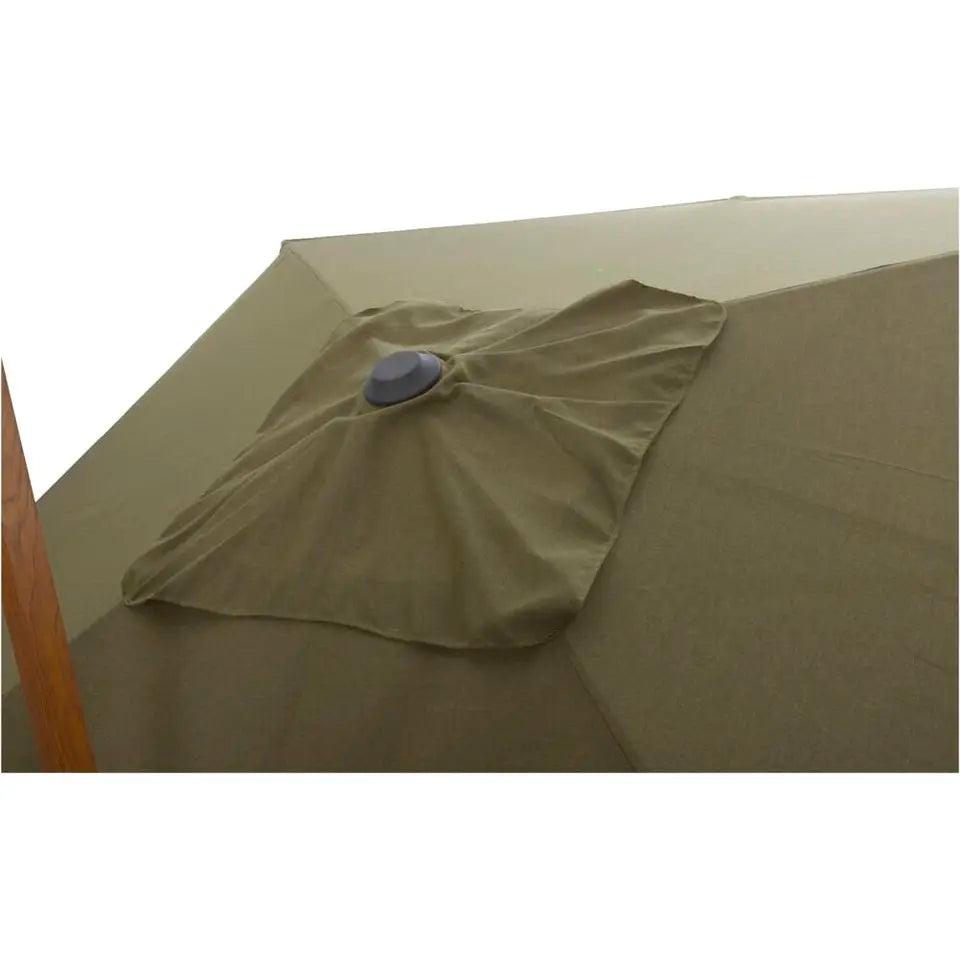 Schwebeschirm Nancy – Grün – 300 x 300 cm – um 360° drehbar mit Ständer