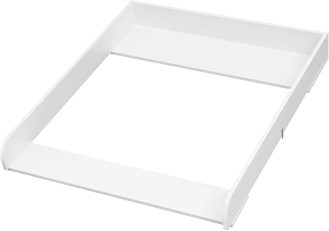WOLTU WT007 Wickeltisch für Kommode - weißes MDF - verstellbare Tiefe 46,5 bis 50 cm