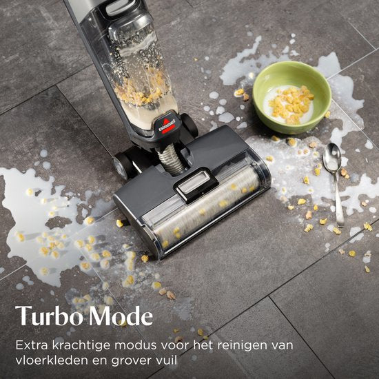 BISSELL CrossWave® OmniForce™ Select Bodenreiniger – Kabelloser Staubsauger mit Wischfunktion – Fleckenentferner für Hartböden – Kabelloser Stabstaubsauger – 2-in-1-Staubsauger mit LED – Besonders leistungsstark mit 31 aW – ZeroGap-Technologie™ – 3912 N