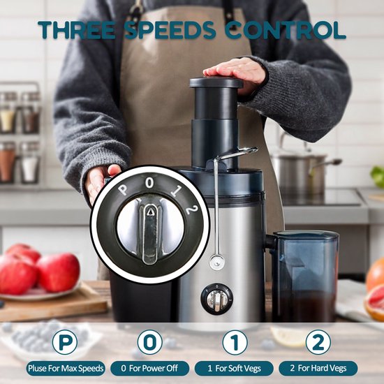 Fuegobird Schnellentsafter - Edelstahl - 400Watt - Schwarz