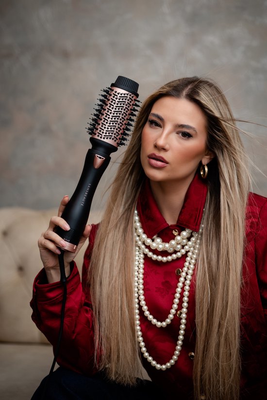 Sansbeauté® 4-in-1 Haarbürste mit Diffusor - Multistyler - Airstyler - Haarbürste - Lockenbürste - Haarbürste - Stylingbürste - Wärmebürste - Volumen und Locken