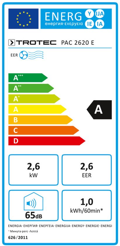 TROTEC Mobile Klimaanlage PAC 2620 E WiFi