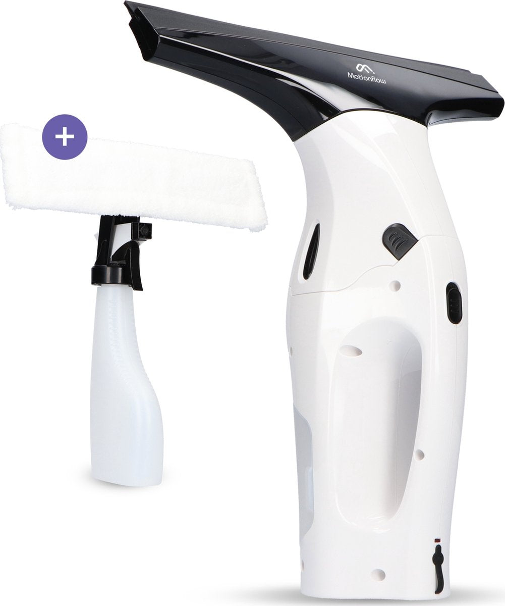 Motionflow Vacuum Fensterwischer - Elektrischer Fensterreiniger mit Soaker - Wiederaufladbar