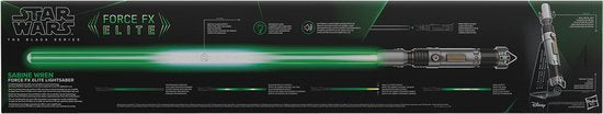 Star Wars Force FX Elite Lichtschwert – Realistische Licht- und Soundeffekte – Schwarz – Größe 120 cm