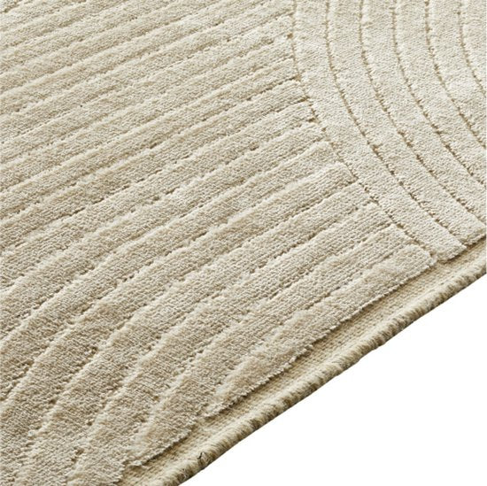 von fonQ Flat Teppich – Beige – Rechteckig – 200 x 300 cm – Japandi