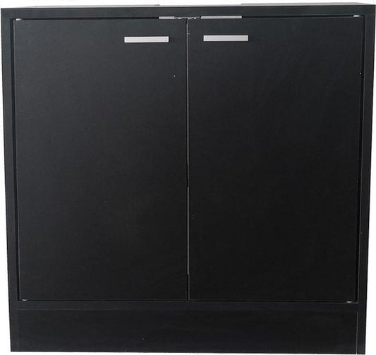 Waschtischunterschrank - Badmöbel - schwarz