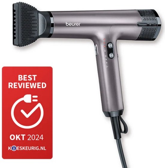 Beurer HC 100 Excellence Haartrockner – mit Diffusor – trocknet bis zu 20 % schneller – ultraleicht und leise – Ionen-Technologie – 3 Jahre Garantie
