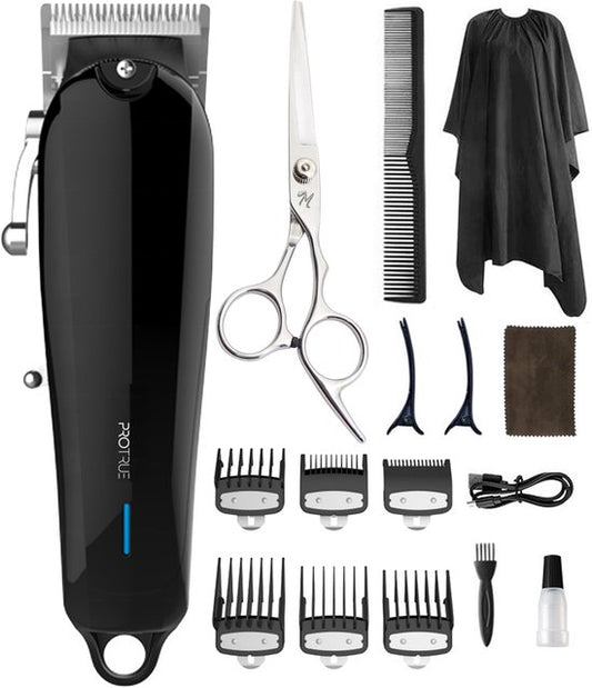 Haarschneidemaschine für Männer – 20-teiliges Friseurset – Trimmer für Kopf und Bart – Haarschneideset mit Friseurschere