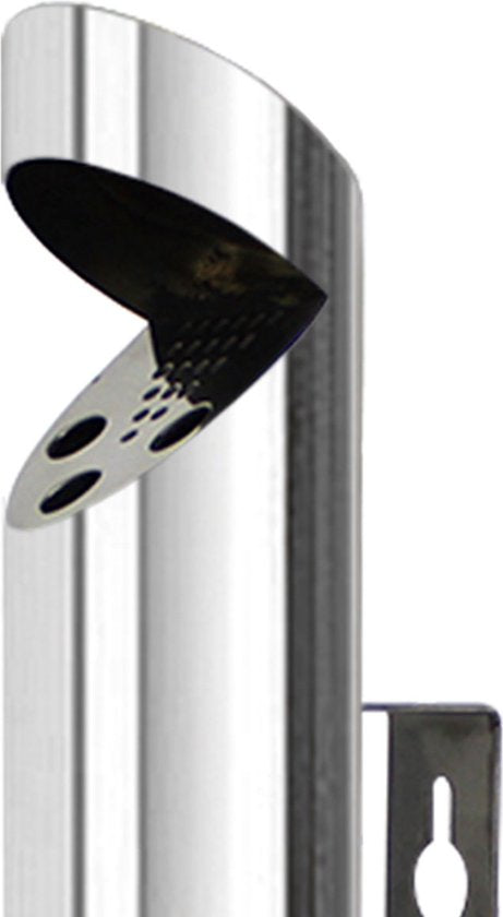 BRASQ Wandaschenbecher Edelstahl Outdoor-Aschenbecher mit 1,7 Liter Fassungsvermögen - Ø7,5x(H)45 cm