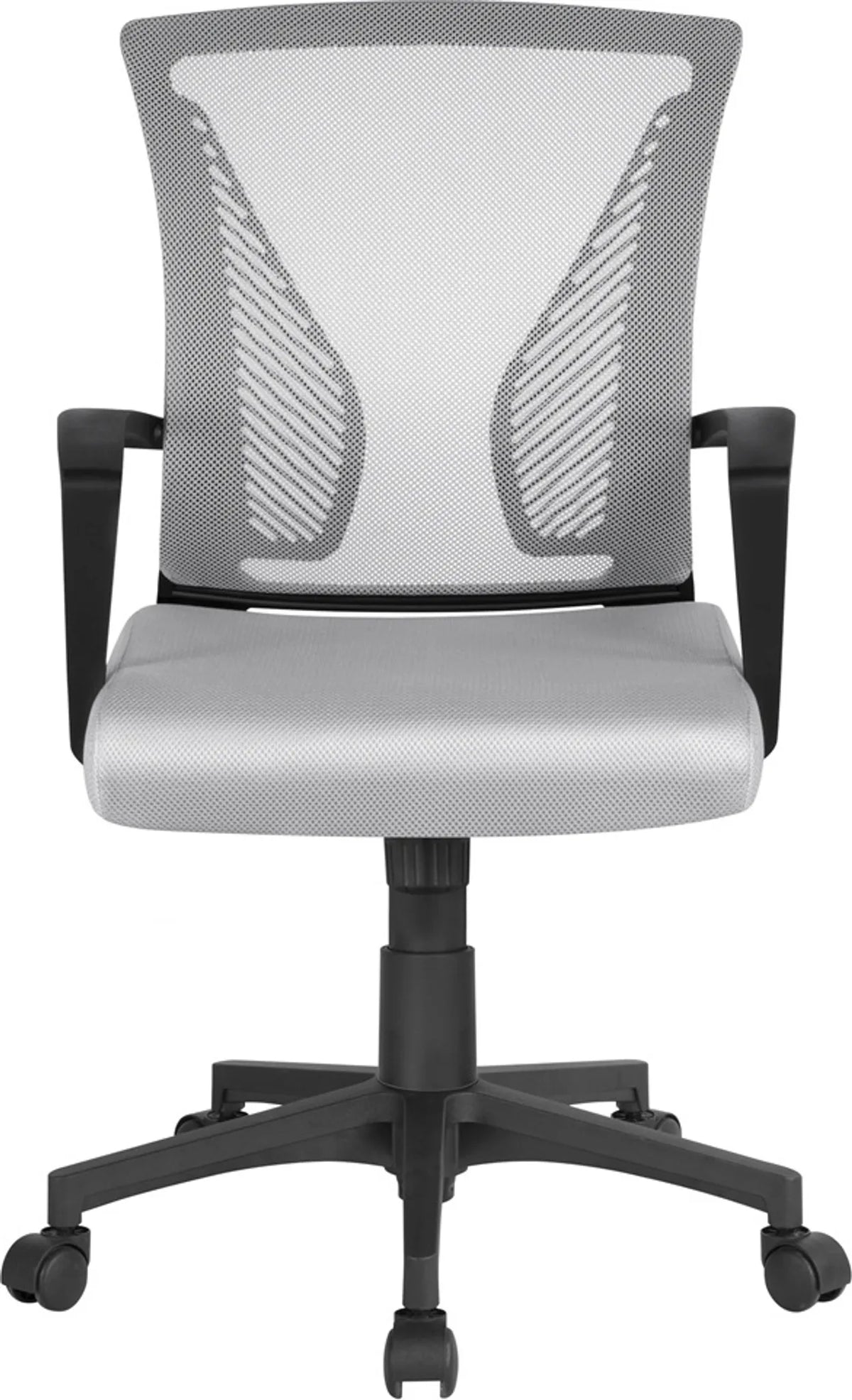Yaheetech Bürostuhl Ergonomisch - Features Atmungsaktive Mesh-Gewebe und Rocking-Funktion und verstellbare Sitzhöhe - für Büro und Studie - Grau Nylon und Metall - 60 x 60 x 91-100,5 cm